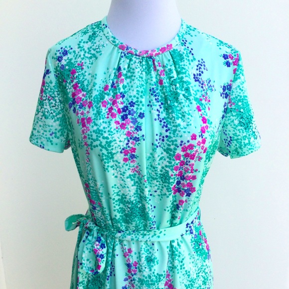 Vintage Floral Baby's Breath Dress - Picture 3 of 5